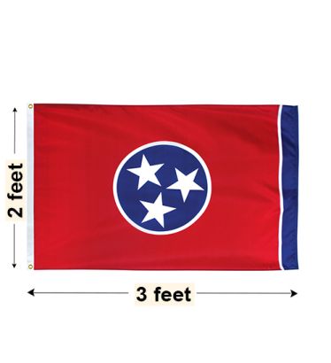 2'x3' Tennessee Nylon Outdoor Flag